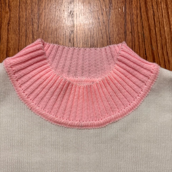 Mairos Pachi white and pink Axolotl sweater size M - Picture 3 of 16